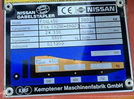 Treibgasstapler 2003  Nissan F04L45Q (6)