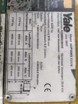 Empilhador diesel 2017  Yale GDP25MX (6)