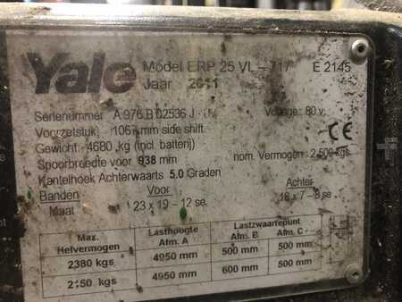 4-wiel elektrische heftrucks 2011  Yale ERP25VL (5)