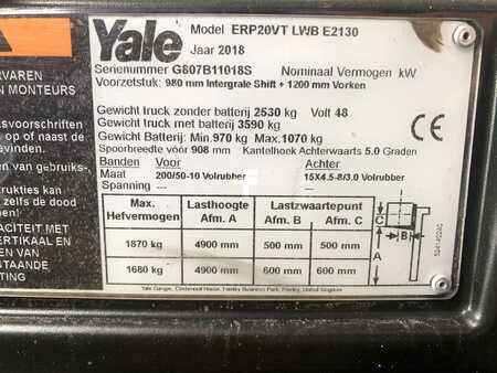 Yale ERP20VT