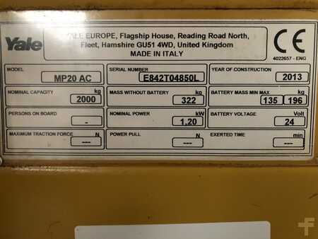 Electric Pallet Trucks 2013  Yale MP20 (6)