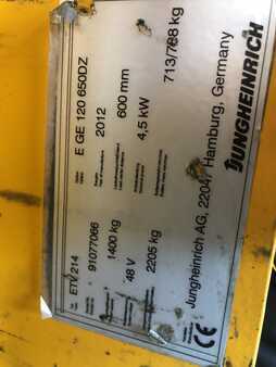 Työntömastotrukki 2012  Jungheinrich ETV 214 (8)