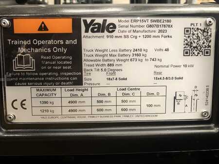 Eléctrica de 4 ruedas 2023  Yale ERP15VT (7)
