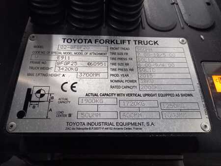 Toyota 02-8FGF20