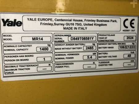 Reachtrucks 2024  Yale MR14 (7)