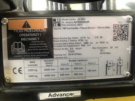 Chariots électriques à 4 roues 2017  Hyster J2.5XN (7)