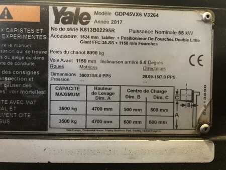 Diesel truck 2017  Yale GDP45VX6 (9)
