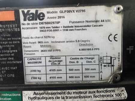 Chariots élévateurs GPL 2016  Yale GLP30VX (6)