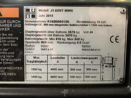 Elektro čtyřkolový VZV 2015  Hyster J1.6XNT (9)