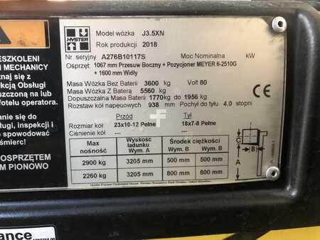 Elektro čtyřkolový VZV 2018  Hyster J3.5XN (6)