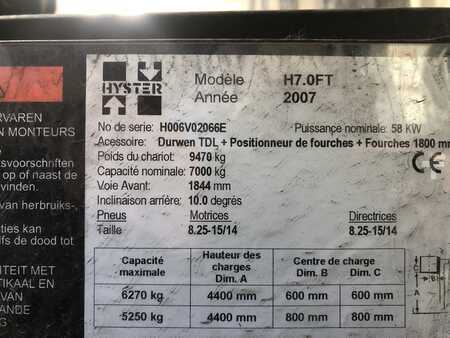 Dieselový VZV 2007  Hyster H7.0FT (7)