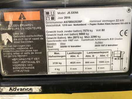 Eléctrica de 4 ruedas 2016  Hyster J5.5XN6 (9)