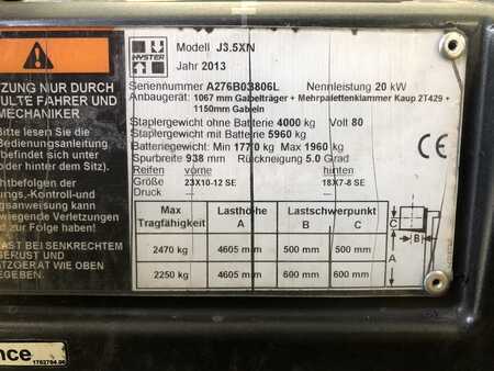 Elektro čtyřkolový VZV 2013  Hyster J3.5XN (7)