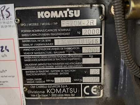 4-wiel elektrische heftrucks 2006  Komatsu FB20M-2R (8)
