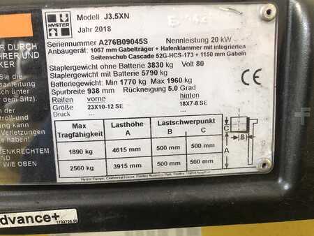 Elektro čtyřkolový VZV 2018  Hyster J3.5XN (8)