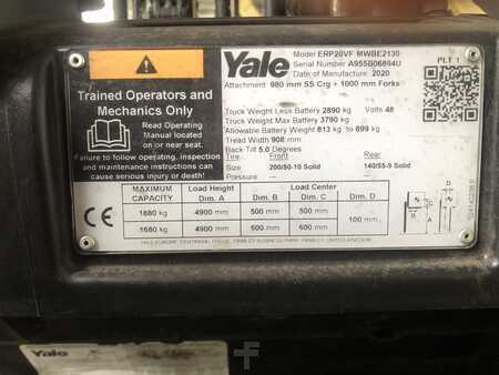 4-wiel elektrische heftrucks 2020  Yale ERP20VF (7)