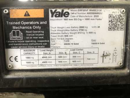 4-wiel elektrische heftrucks 2020  Yale ERP20VF (4)