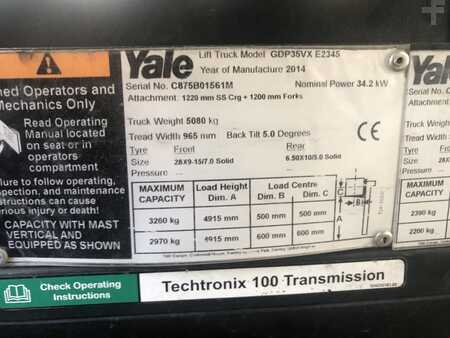 Chariots élévateurs diesel 2014  Yale GDP35VX (7)