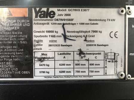 Chariots élévateurs GPL 2008  Yale GLC70VX (7)