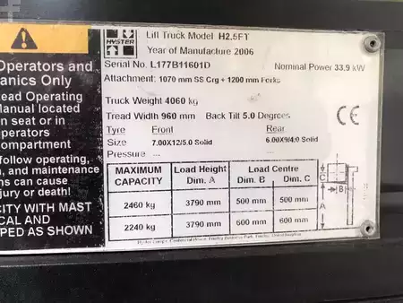 LPG heftrucks 2006  Hyster H2.5FT (7)
