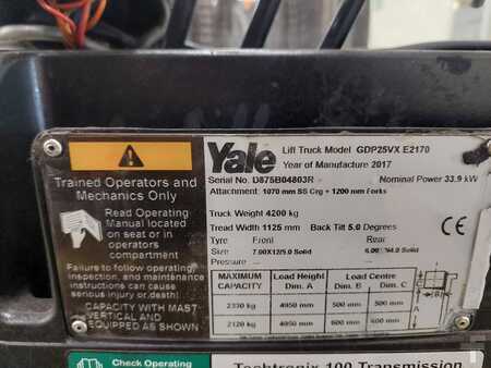 Diesel gaffeltruck 2017  Yale GDP25VX (4)