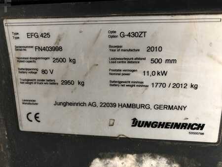 Elektro čtyřkolový VZV 2010  Jungheinrich EFG 425 (7)