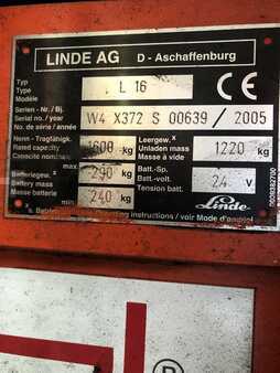 Ruční vysokozdvižný vozík 2005  Linde L16 (5)