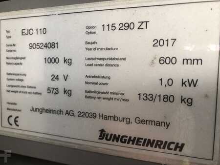 Apilador eléctrico 2017  Jungheinrich EJC 110 (8)