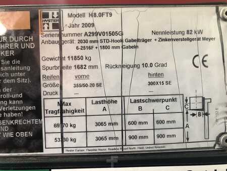 Dieselstapler 2009  Hyster H8.0FT6 (8)