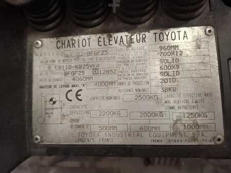 Gázüzemű targoncák 2010  Toyota 02-8FGF25 (8)