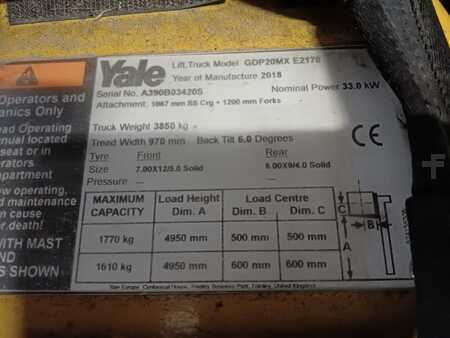 Diesel gaffeltruck 2018  Yale GDP20MX (9)