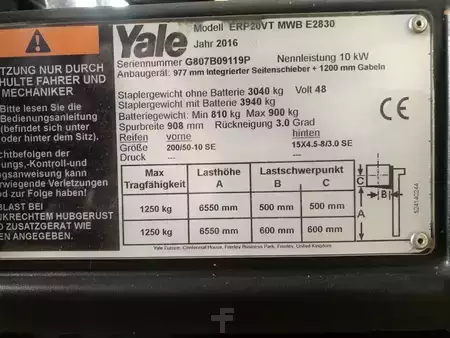 Elektromos 4 kerekű 2016  Yale ERP20VT (7)