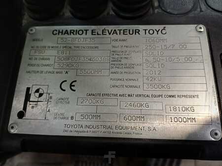 Diesel truck 2012  Toyota 52-8FDJF35 (9)