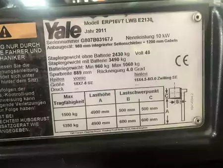 Elektromos 4 kerekű 2011  Yale ERP16VT (7)