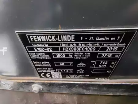 Carrelli elettrici 4 ruote 2015  Linde E16C-02 (12)