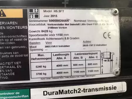 Dieseltrukki 2015  Hyster H5.5FT (7)