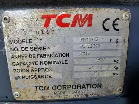 Chariots élévateurs diesel 2012  TCM FHD15T3 (12)