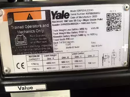 Carrelli elettrici 4 ruote 2020  Yale ERP25VL (8)