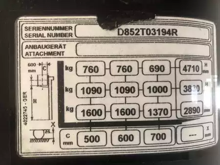 Ruční vysokozdvižný vozík 2017  Yale MS16 (7)
