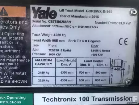 Dieselstapler 2015  Yale GDP25VX (7)