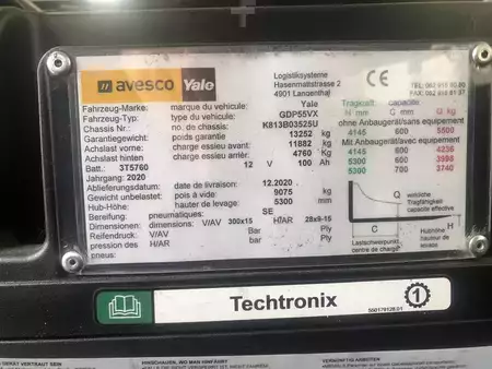 Carretilla elevadora diésel 2020  Yale GDP55VX (7)