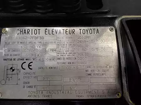 Diesel Forklifts 2003  Toyota 62-7FDF30 (9)