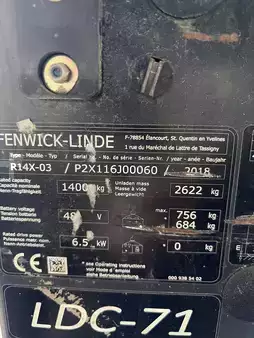 Carretilla retráctil 2018  Linde R14X (9)