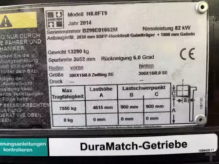 Empilhador diesel 2013  Hyster H8.0FT9 (8)