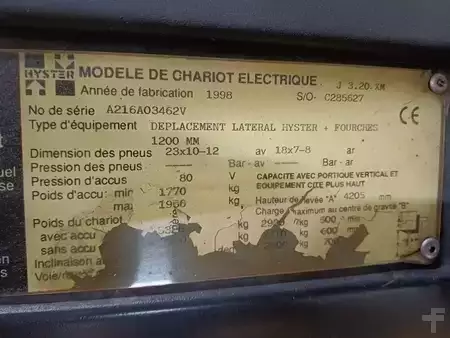 Elektryczne 4-kołowe 1998  Hyster J3.20XM (8)