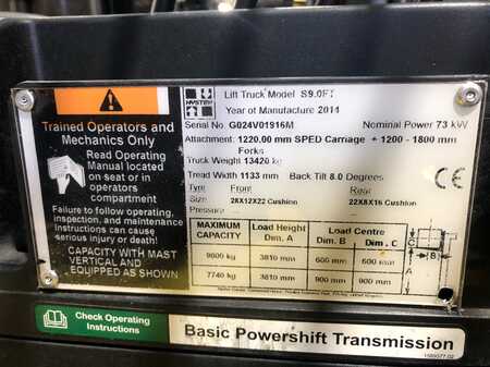 Kompakt gaffeltruck 2014  Hyster S9.0FT (5)