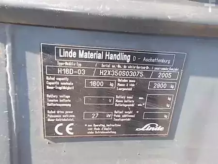 Diesel Forklifts 2005  Linde H16D-03 (7)