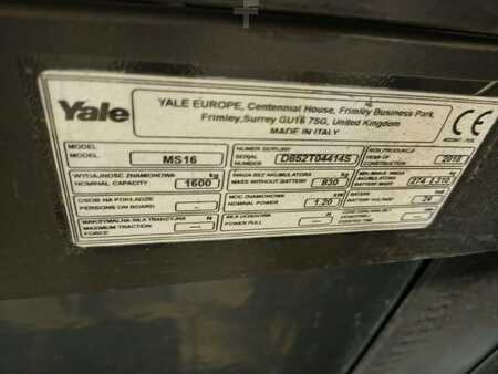 Ruční vysokozdvižný vozík 2018  Yale MS16 (6)