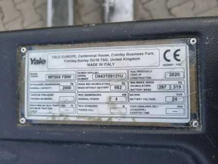 Elektromos emelőkocsik 2020  Yale MP20X (4)