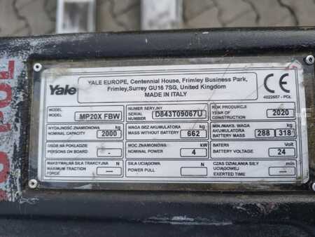 Elektromos emelőkocsik 2020  Yale MP20X (5)